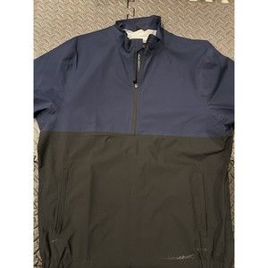 Sun Mountain Rainflex Navy Men Large 1/2 Zip Pullover Golf Rain Shirt bad birdie